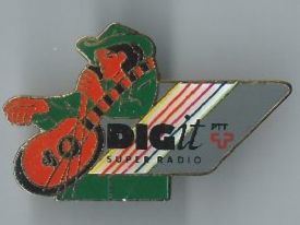 Placchette & Badge: PTT "Dig it" Super Radio - Ansteckpin – Usato da Zürich venduto da t24_de