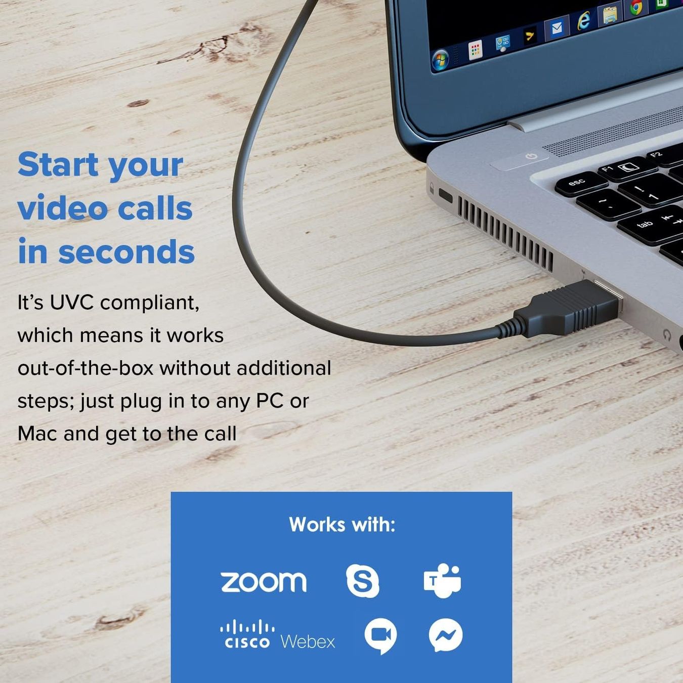 Creative Webcam: Creative Live! Cam Sync V3 - 2K-QHD-USB-Webcam mit 4x Zoom – Usato da Adlikon b.Regensdf venduto da Cappo 4
