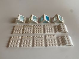 LEGO - DIVERSE - WEISSE - SCHARNIER - PLÄTTLI