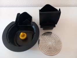Nespresso Kapselbehälter, Abtropfschale, Sieb, Set, Original