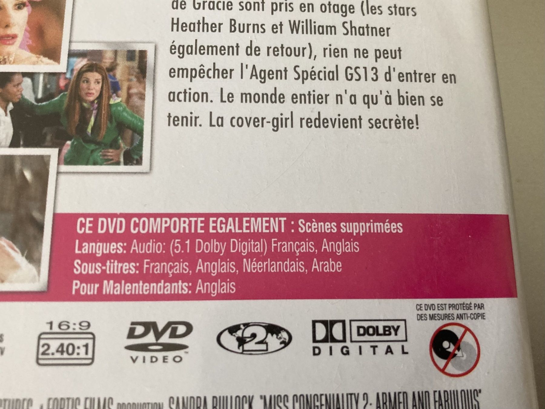Tutti i DVDs: Miss FBI - Sandra Bullock – Usato da Neuchâtel venduto da Rougesky 2