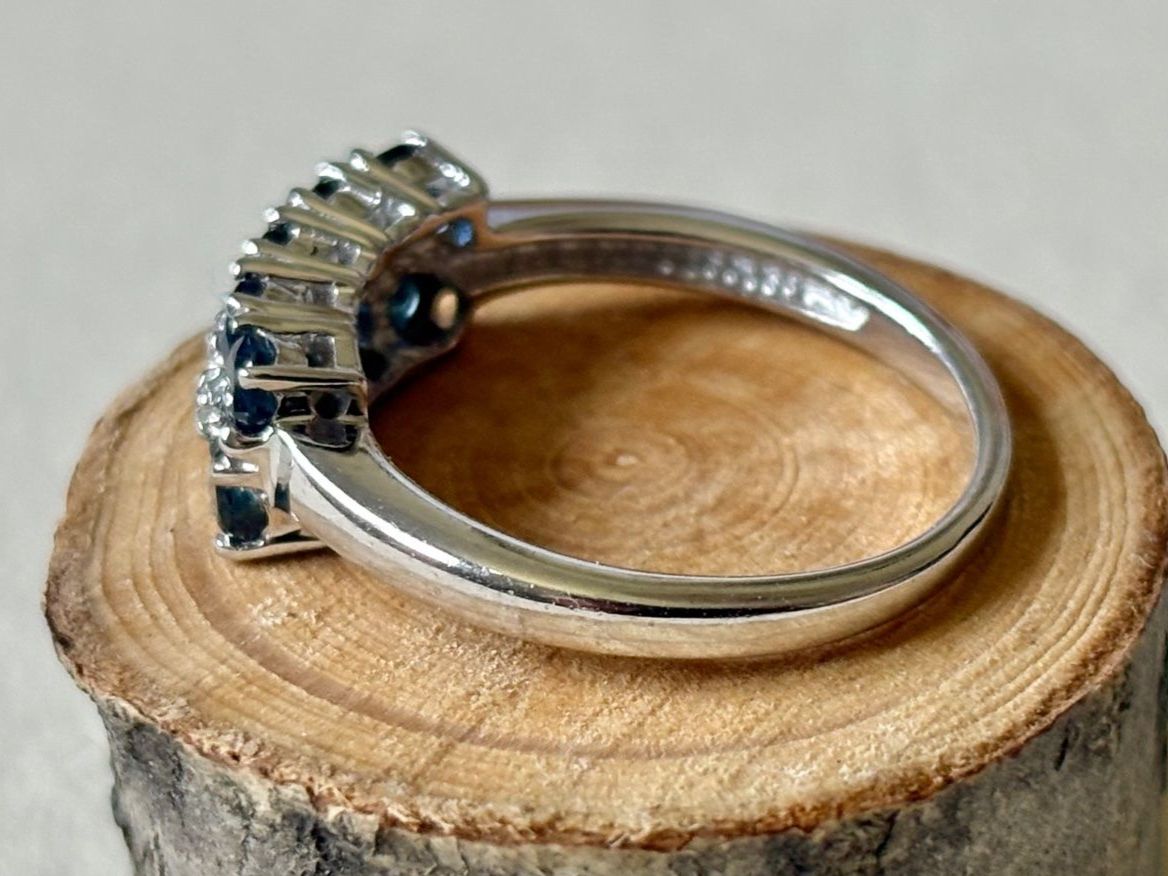 Anelli: Saphir Ring, Brillanten, Gr. 56, Silber 925 – Nuovo (secondo la descrizione) da Brugg AG venduto da lau_9rvy 1