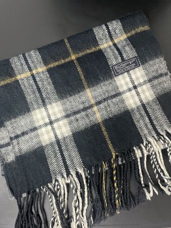 Écharpe Burberry authentique bleu foncé/noir