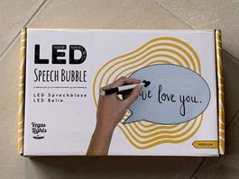 LED Leuchttafel Speech Bubble Dekolampe neu