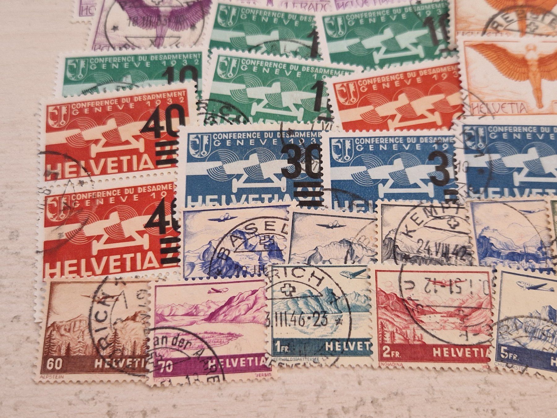 Tutti i francobolli: Ansammlung Flugpost, nicht bestimmt, ab 1.- – Usato da Burgdorf venduto da Glossy01 7