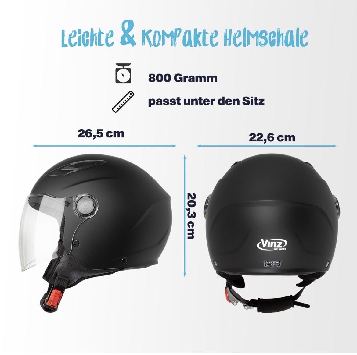 Caschi & visiere: Motorrad Jethelm Kinder 51/52cm – Nuovo e nell'imballaggio originale da Zürich venduto da Tomsi01 1