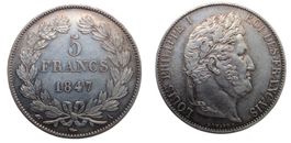 France, 5 francs 1847, Paris