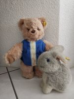Teddybär und Hase von Steiff und weitere 5 Plüschtiere