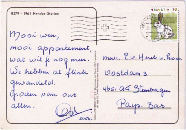 Cartoline postali: Nendaz Station - Gondelbahn – Usato da Binningen venduto da Mountainrider 1