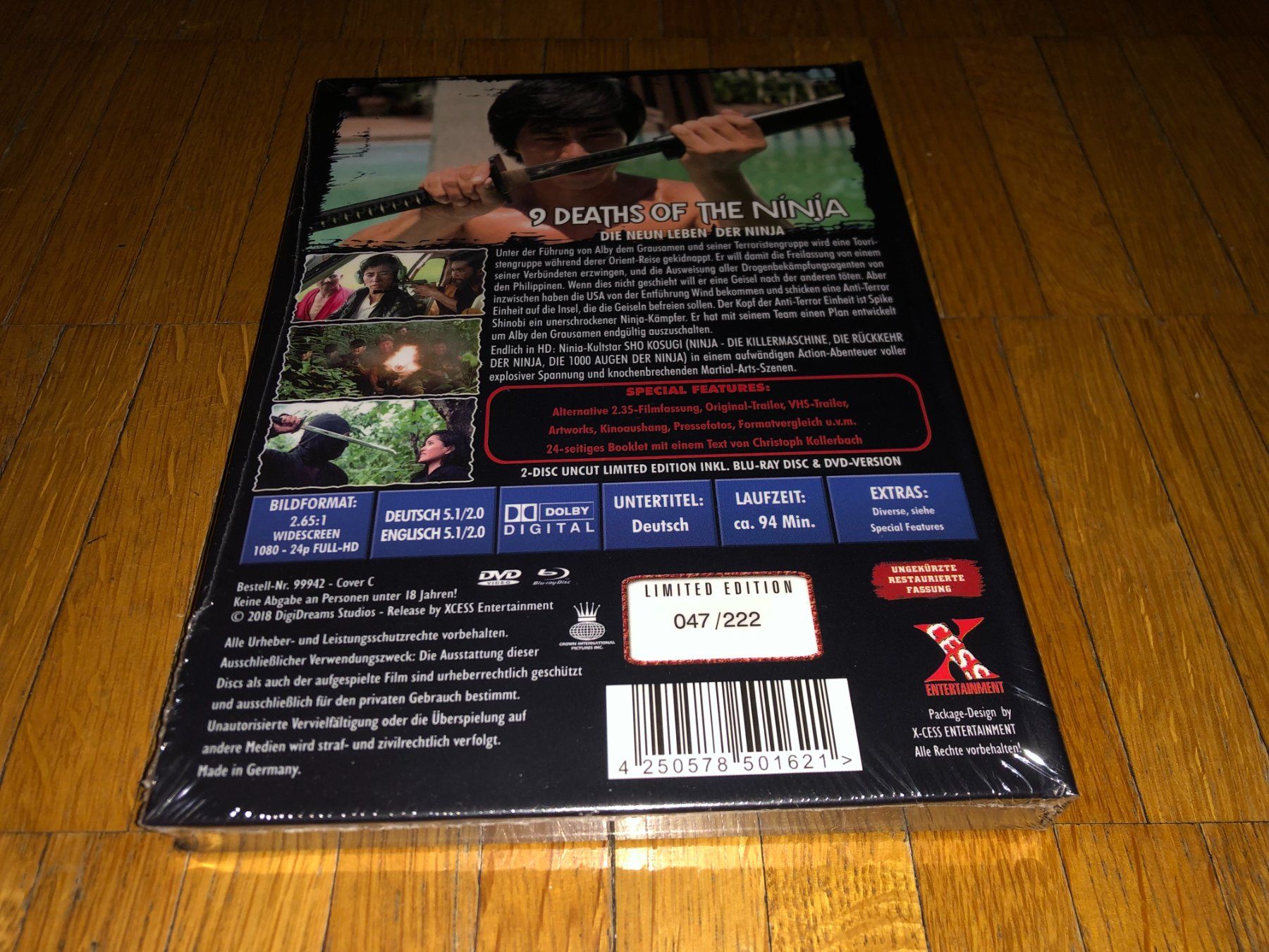 Tutti i DVDs: Die 9 Leben der Ninja - MEDIABOOK - C - UNCUT – Nuovo e nell'imballaggio originale da Basel venduto da havsok 1