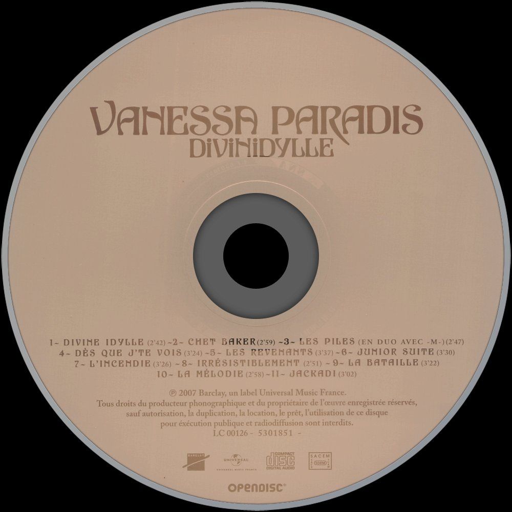 CDs: Vanessa Paradis - Divinidylle – D'occasion à Unterbch par uqliv 2