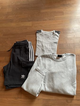 Nike Shorts, Pullover und T-Shirt