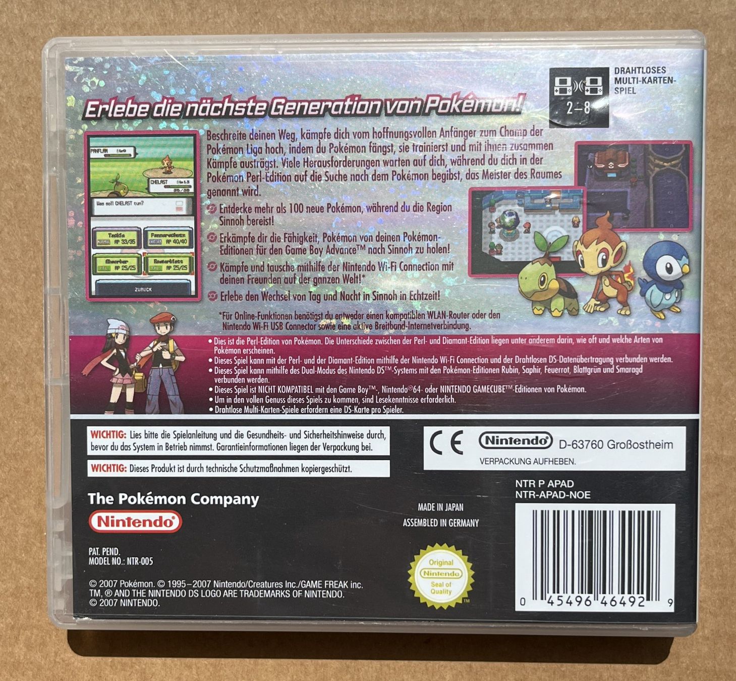 Pokémon Spiele: Pokémon Perl Edition Nintendo DS Deutsch – Gebraucht aus Dornach von Deco89 1