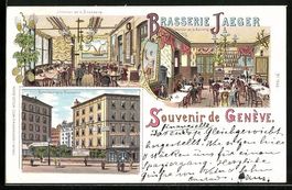 Litho Genève, Brasserie Jaeger, Interie