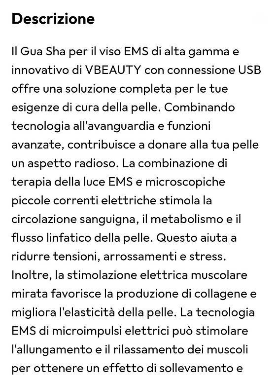 Cura del viso: VBEAUTY Gua Sha EMS cura viso – Usato da Locarno venduto da Eva2024 1