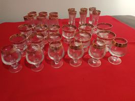 Vintage Murano Medici Toskana 1777, 30-teiliges Bleikristall