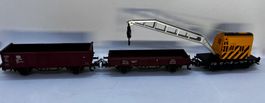Märklin H0 4691 Kran mit Hilfswagen und Güterwagen