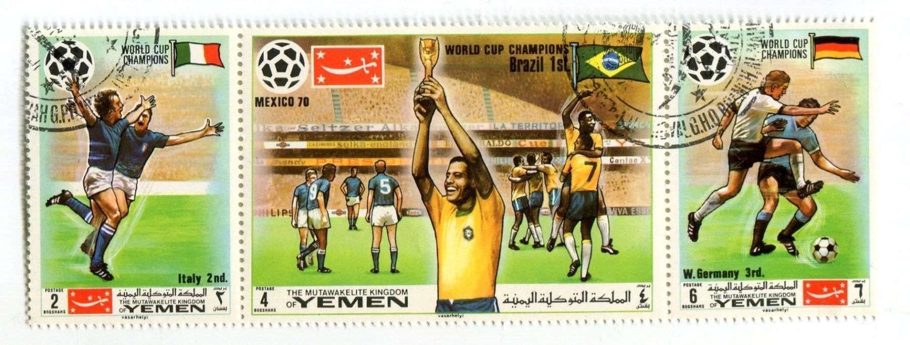 Tutti i francobolli: Briefmarken "Fussball". Jemen. – Nuovo e nell'imballaggio originale da Basel venduto da Butsch5
