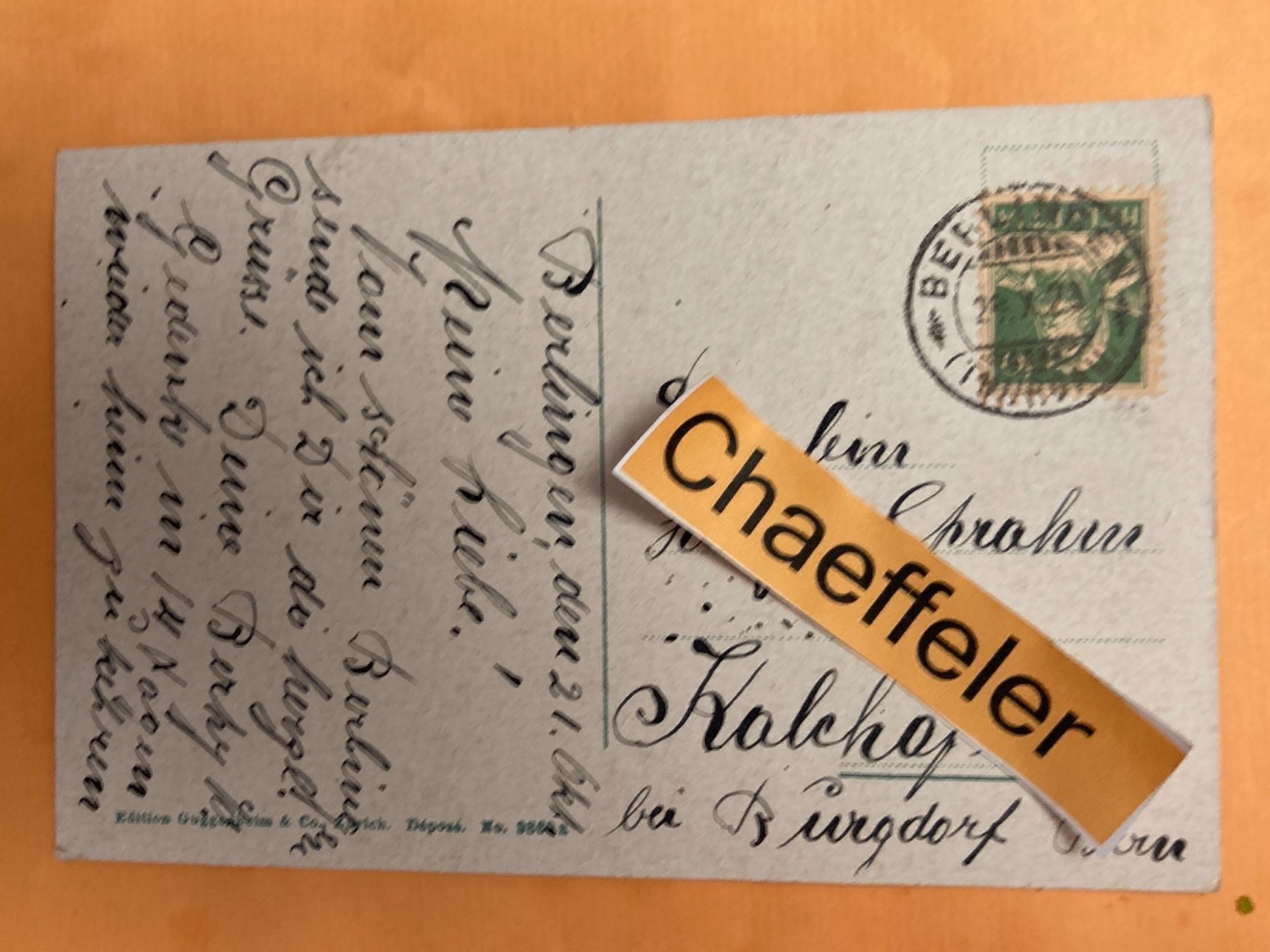 Ansichtskarten: 1923 Partie am Untersee – Gebraucht aus Zürich von Chaeffeler 1