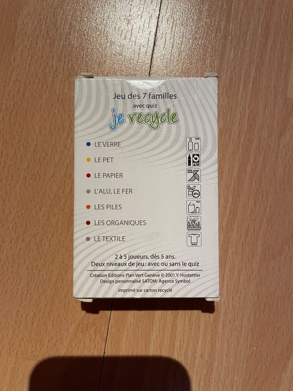 Giochi: Jeu 7 familles "Je recycle" SATOM – Usato da Oron-la-Ville venduto da W.XIX 1