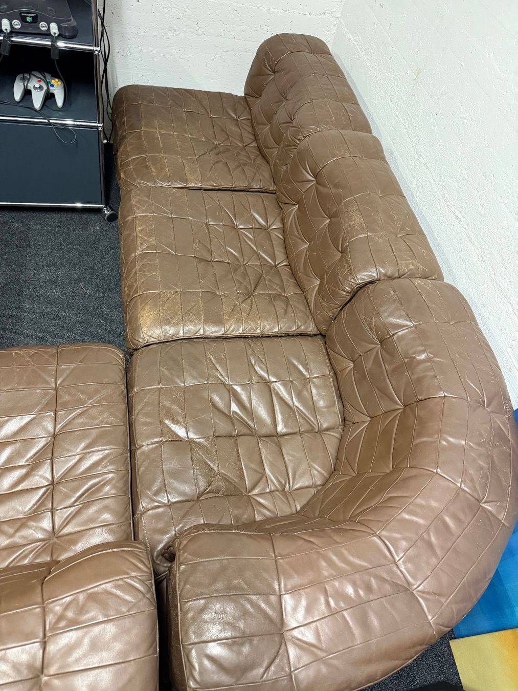 De Sede Divani: De Sede Sofa DS11 DS-11, vintage Patchwork Modular Sofa – Usato da zürich venduto da PapaMoll86 4