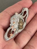 feinste zarte JUGENDSTIL BROSCHE um 1900 broch feminin apart