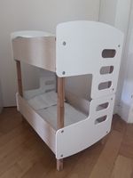 Lit superposé pour poupées bois blanc
