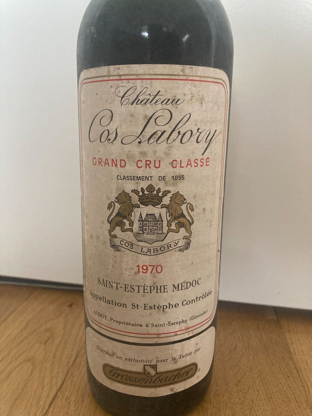 Vino: Château Cos Labory 1970 – Nuovo e nell'imballaggio originale da Bern venduto da Spomme