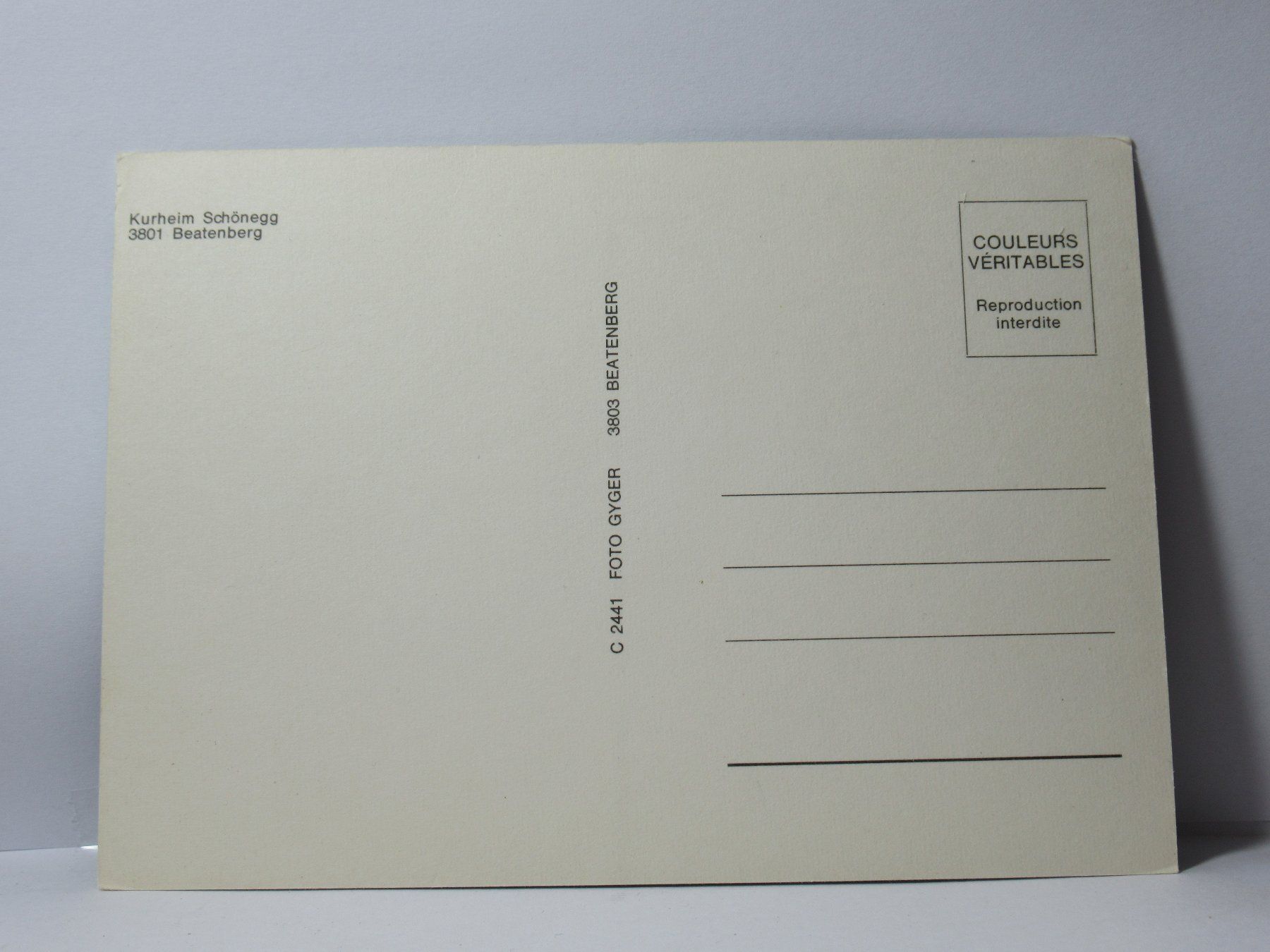 Cartoline postali: Kurhaus Schönegg , Beatenberg – Nuovo (secondo la descrizione) da Grenchen venduto da Bluemchen1900 1