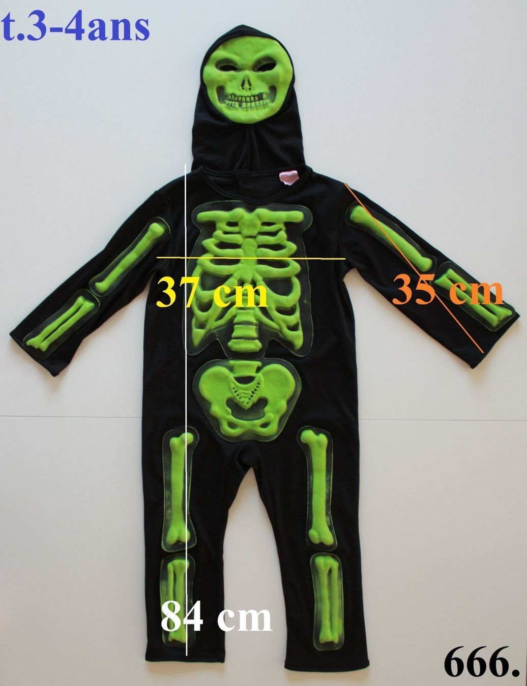 Costumi: Costume squelette / Skelett t. 3 - 4 ans – Usato da Peseux venduto da CoolShoping 1