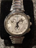 Aussergewöhnliche Balmain Damenuhr Chronograph in Edelstahl