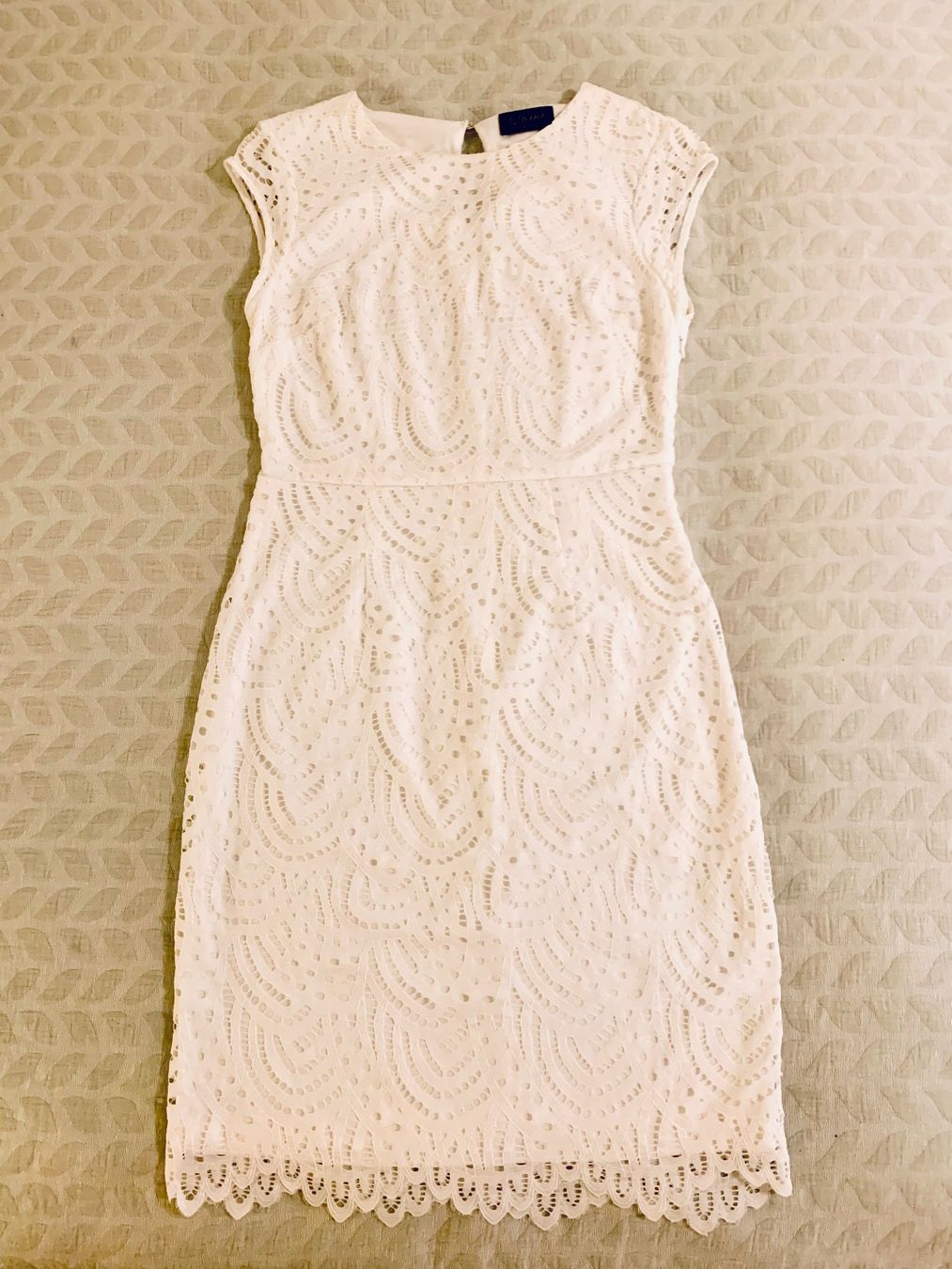 Vestiti: Schickes Weisse Damen Spitzenkleid 38 – Usato da Rüschlikon venduto da topswissvintage 3