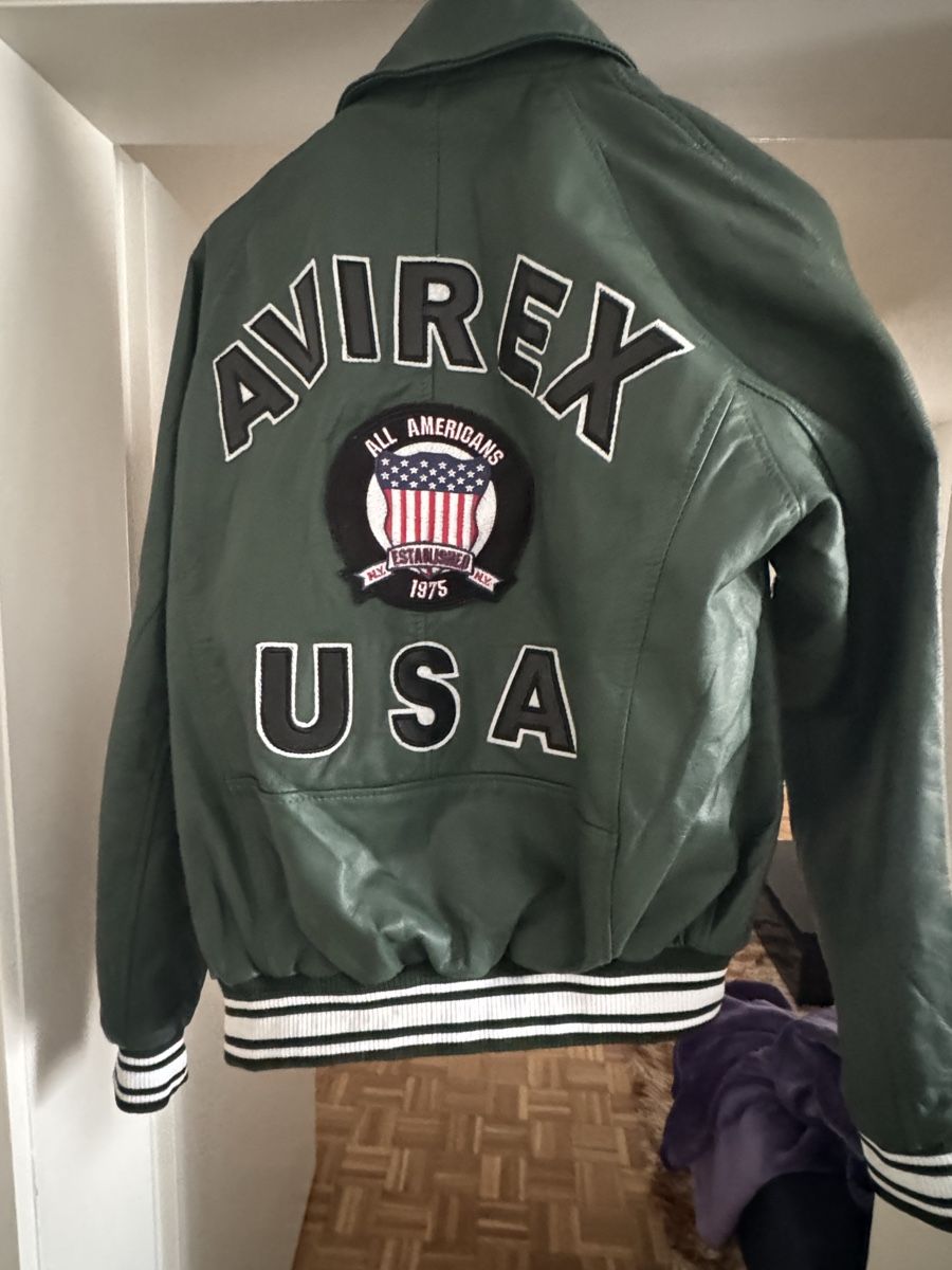 Avirex Vestes: AVIREX GREEN LEATHER FLIGHT JACKET – Neuf (Voir description) à Kloten par cet_xz7x 2