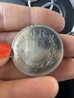 5 Franken 1954 Münze Schweiz 
