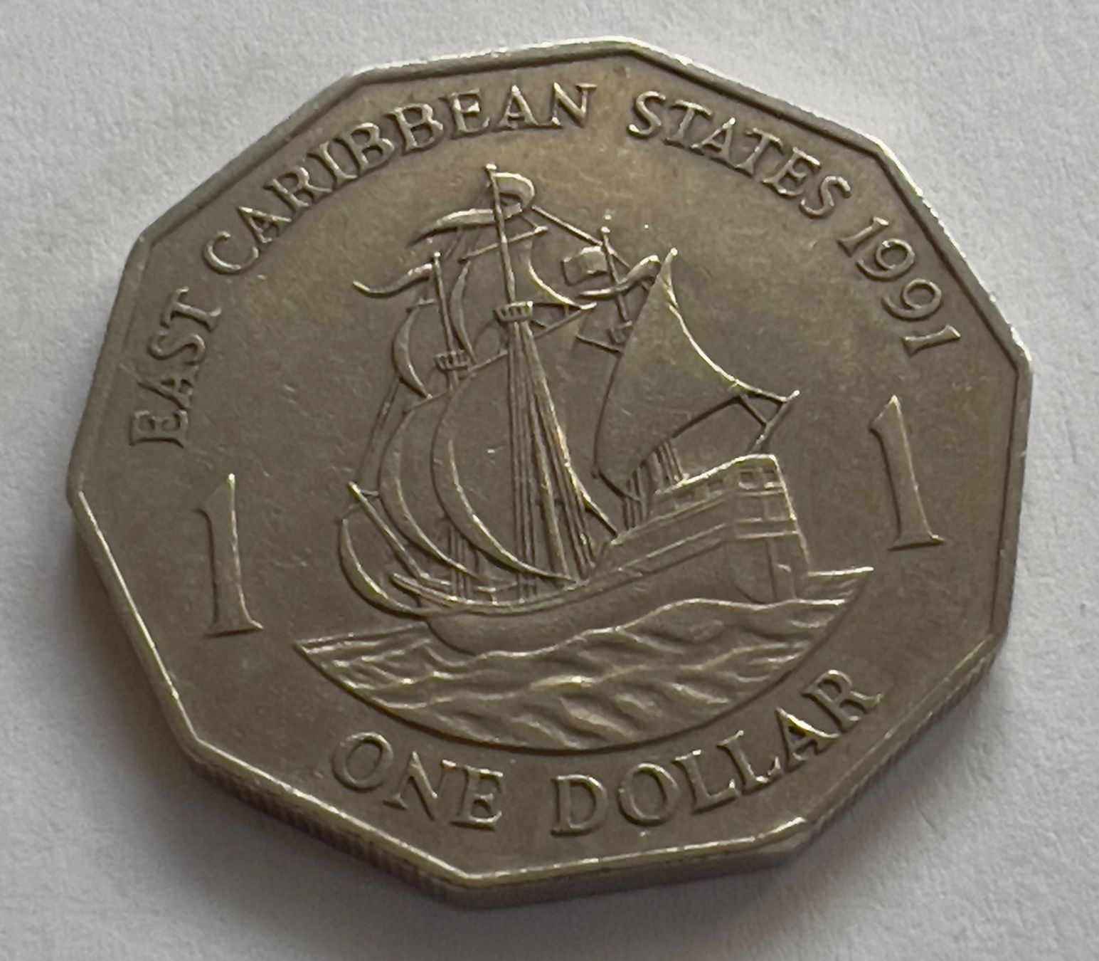 Tutti le monete: Großbritannien, Eastern Caribbean 1 Dollar 1991 – Usato da Adliswil venduto da 0ml4t