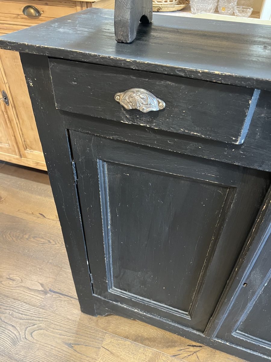 Cassettiere: Kommode Sideboard Anrichte schwarz mit Schubladen – Usato da Sirnach venduto da dasrosahaus 2