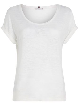 T-shirt Tommy Hilfiger blanc, taille M État impeccable!