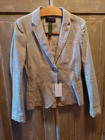 Ianux . Leinen-Blazer grau 36