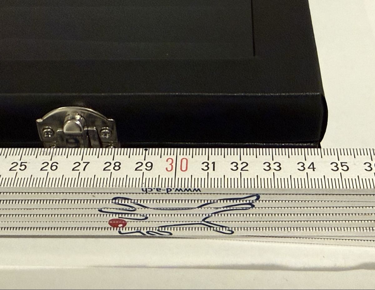 Portagioie: Schwarze Ringschatulle mit Deckel, Samtfutter – Nuovo (secondo la descrizione) da Geiss venduto da Casima72 2