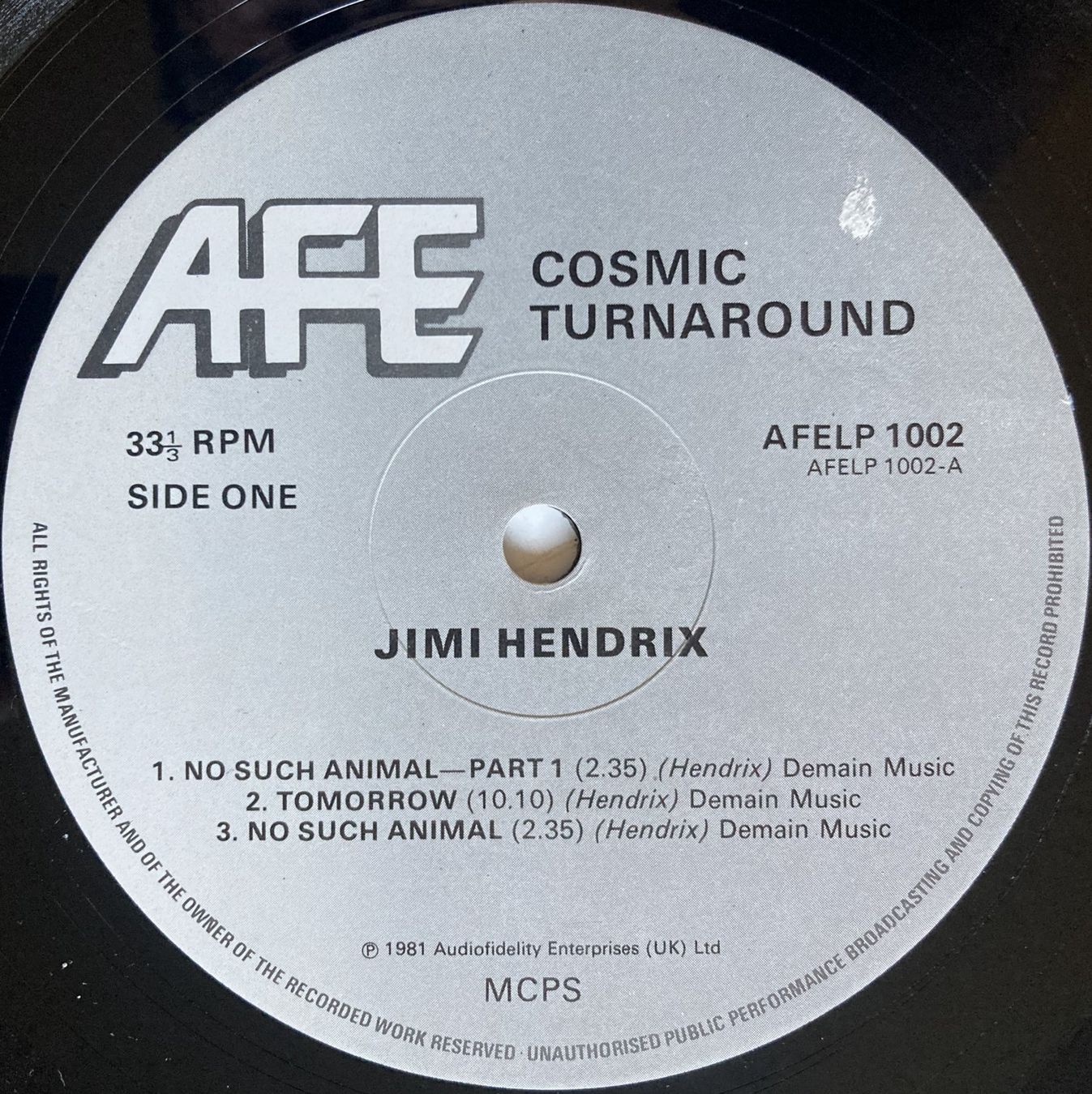 Dischi in vinile: JIMI HENDRIX - COSMIC TURNAROUND – Usato da Bottens venduto da hotter-than-hell 2