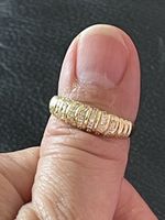 Très Jolie  bague vintage 54 pierre moissanite liquidation