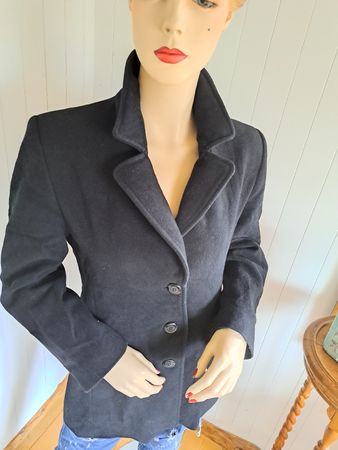 BIBA 90s Wolljacke Jacke Kurzmantel XS S 34 36 Kaschmir zip