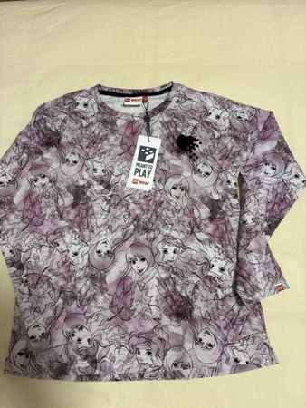 LEGO Wear Langarmshirt lila Motiv neu Grösse 140