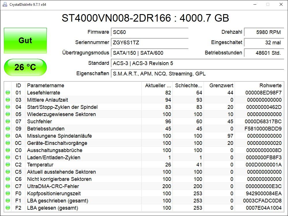 Seagate Dischi rigidi: 4TB (4000GB) Seagate IRONWOLF NAS – Usato da Baden venduto da Rolaru 1
