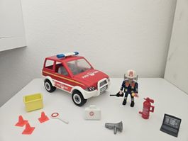 Playmobil Feuerwehr Kommandowagen mit Figur und Zubehör
