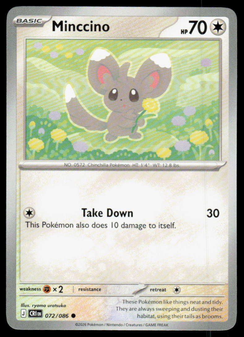 Pokémon Carte collezionabili: Pokemon Minccino 072/086 – Usato da Herisau venduto da Pokemon2025