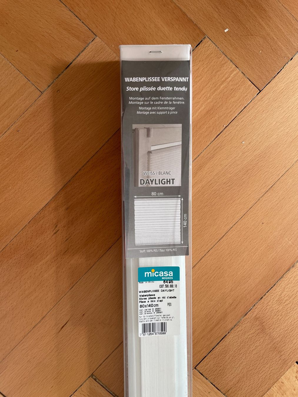 Micasa Tende: Wabenplissee 80x140cm – Nuovo e nell'imballaggio originale da Zürich venduto da jod_9nv6 1
