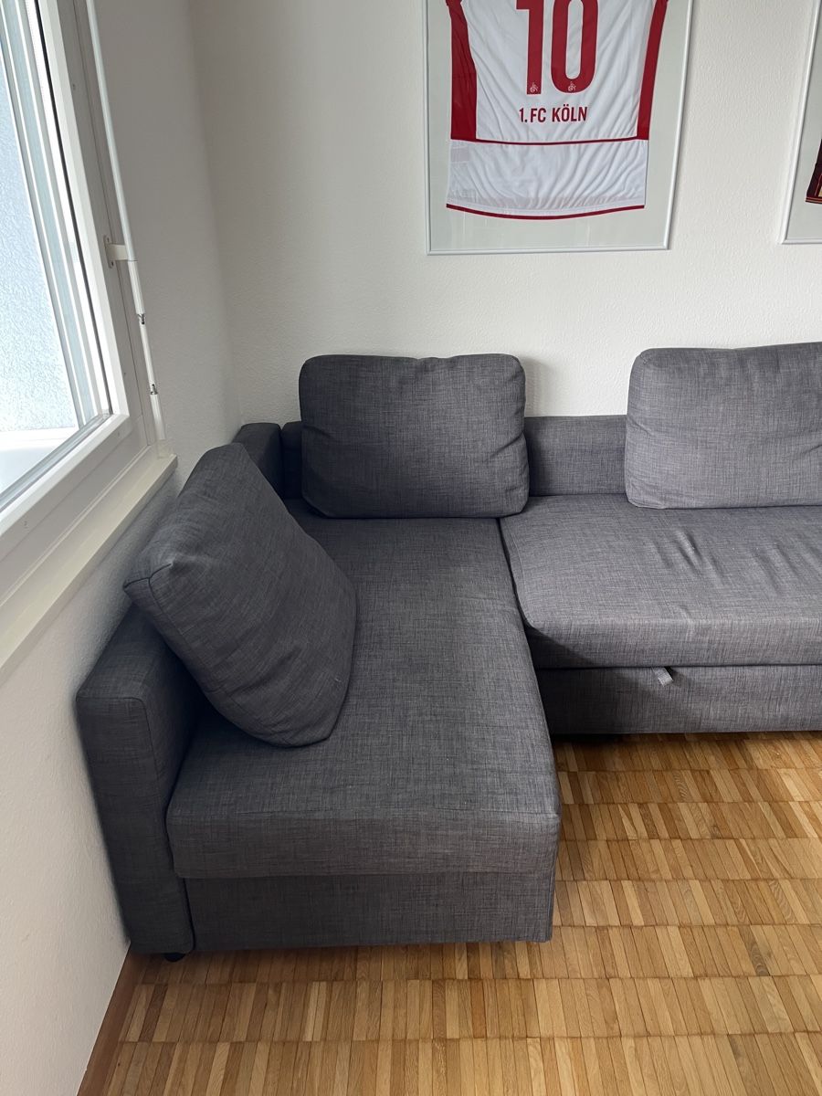 Ikea Divani: Ecksofa mit Schlaffunktion in grau – Usato da Allschwil venduto da MaloseS08 2