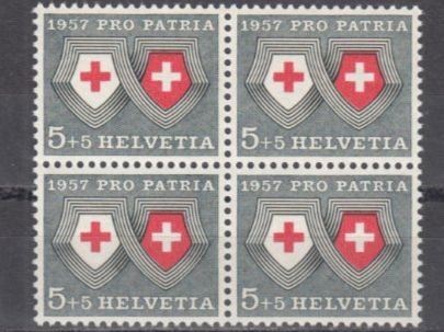 Alle Briefmarken: SBK B81 im 4er-Block postfrisch mit Abart – Gebraucht aus Bürglen TG von StampGraf