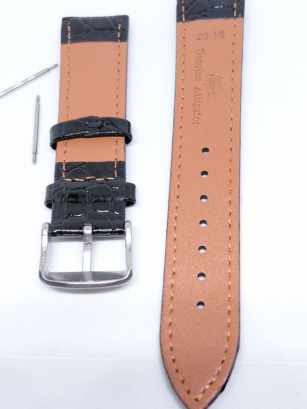 Armbänder & -reifen: Bracelet de montre en cuir  souple 20 mm  unisex brillant – Neu und originalverpackt aus Minusio von graziano11 4